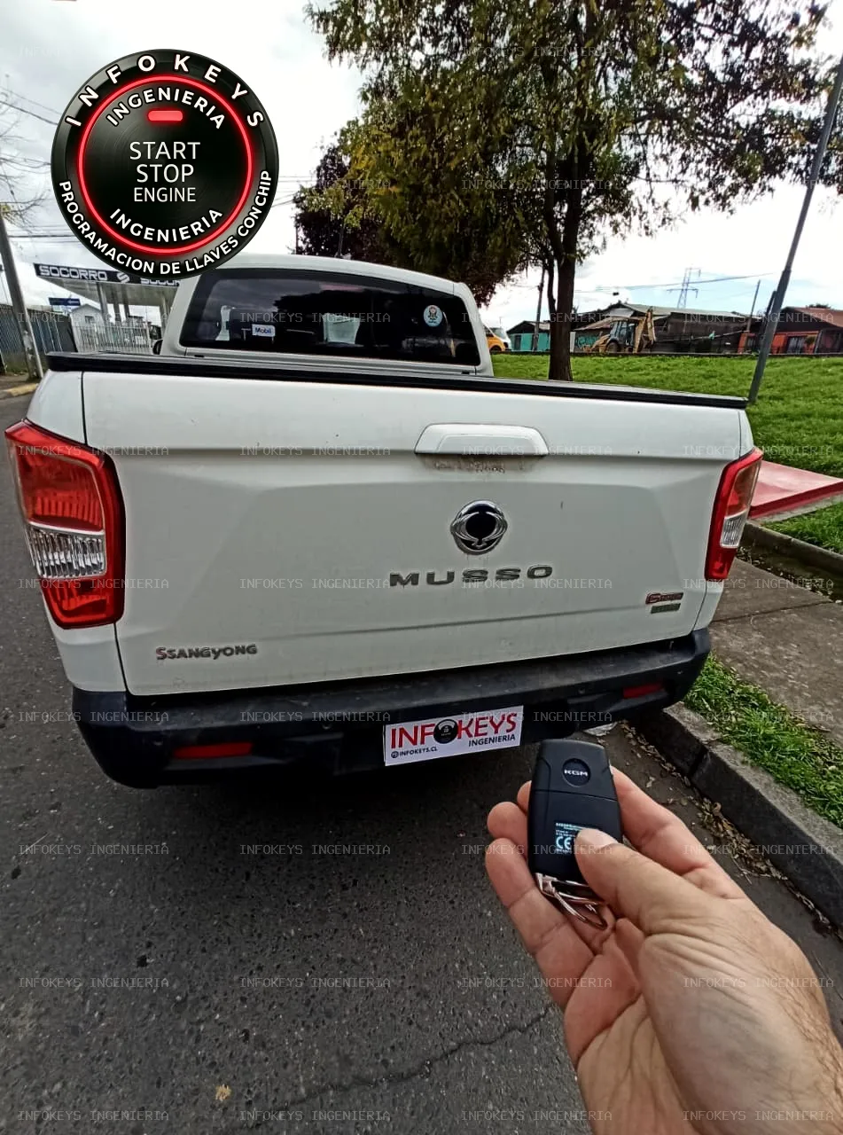 Copia de Llave SsangYong Musso Grand y Rexton Sports (KGM Motors): Evite el Bloqueo Definitivo de su Camioneta