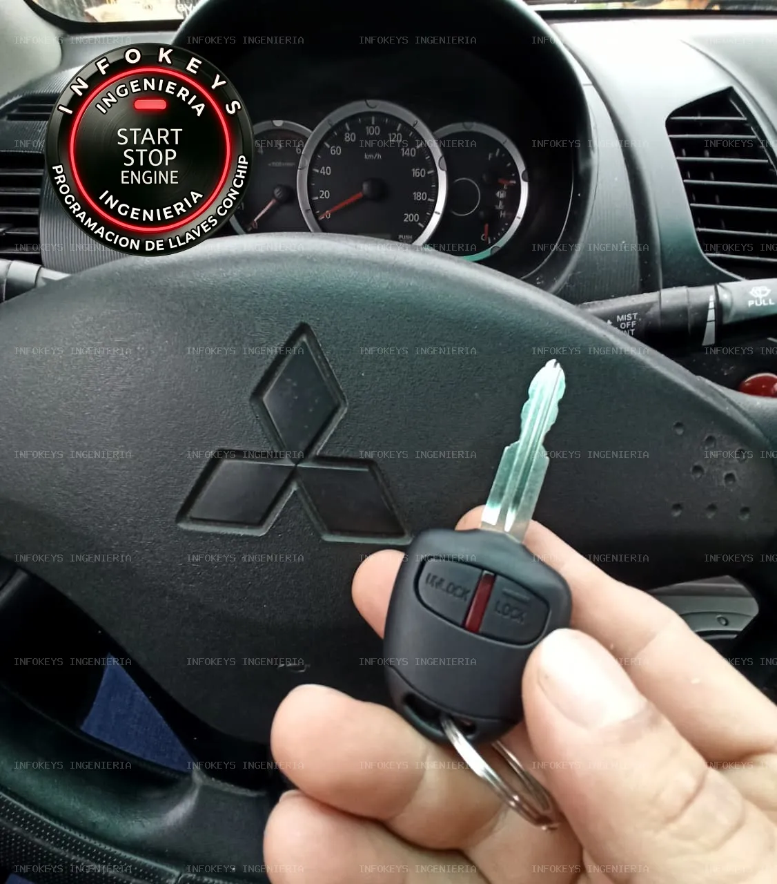 Emergencia en Mitsubishi L200: Vehículo Inmovilizado por una Copia de Llave Mal Hecha