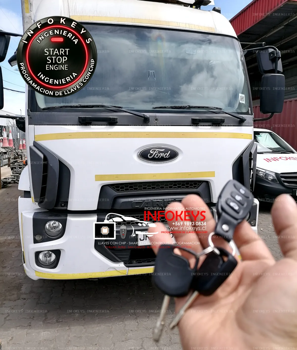 Ford Cargo 1933: Solución Integral en Terreno para Camión Inmovilizado (Llave y Control)